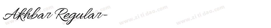 Akhbar Regular字体转换